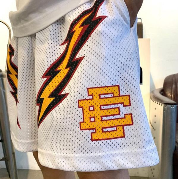 

men's fashion summer ee basic short eric emanuel casual shorts luxury newyork city skyline designers loose gym fitness exercise breatha, White;black