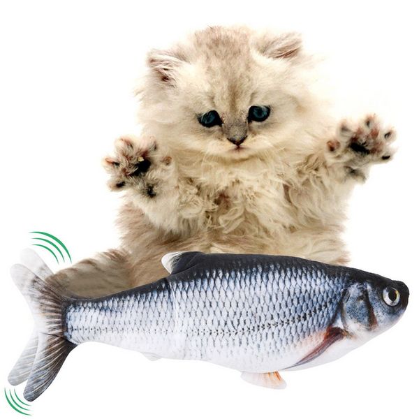 

electric cat toy 3d fish usb charging simulation interactive for pet supplies juguetes para gatos
