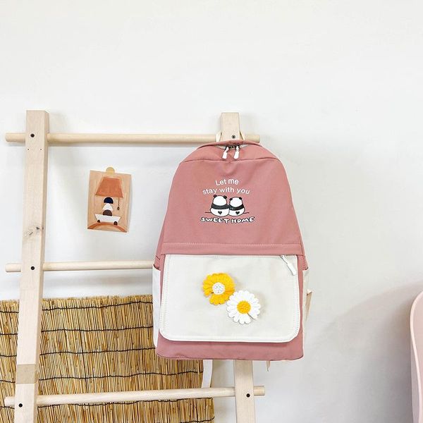 

backpack women's korean version of ins hyun-a kim daisy small fresh simple college students bag tide