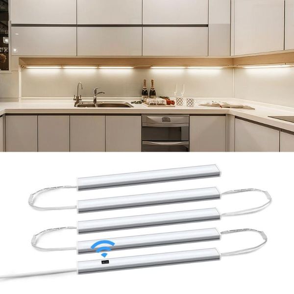 

smart led kitchen light series connection 5 bar lights hand sweep night lamp cabinet wardrobe bed rooms motion sensor lighting