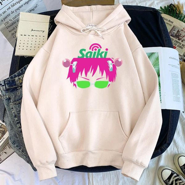 

men's hoodies & sweatshirts hoodie mens anime saiki kusuo disaster cartoon printed hoody male women big size soft o-neck streetwear fle, Black