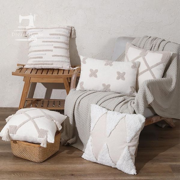 

cushion/decorative pillow moroccan style tufted tassel pillowcases bohemia cuhion cover home decoration for sofa chair bedroom living room
