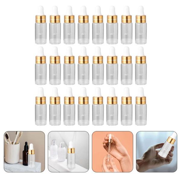 

storage bottles & jars 50pcs 3ml eye dropper perfume travel vial container bottle