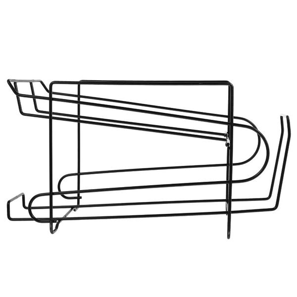 

hooks & rails 1pc practical refrigerator cola storage rack beer for home (black)