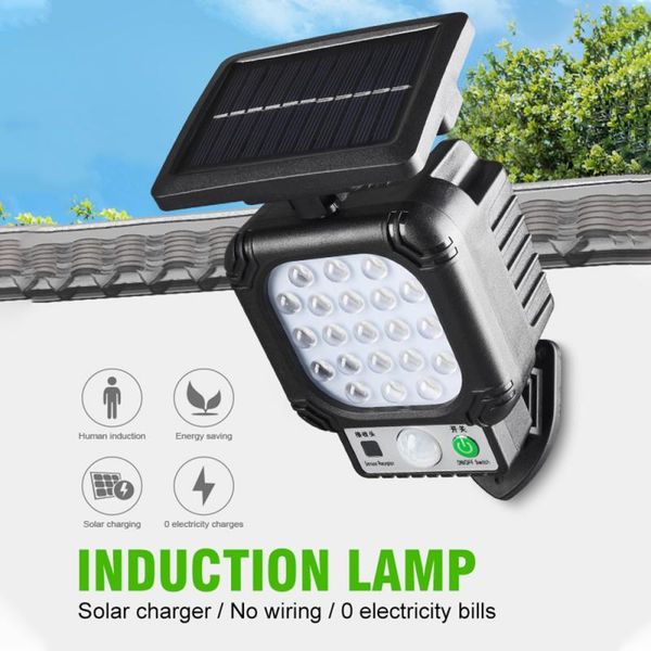 

solar lamps 28/30 cob led street lights outdoor security light wall lamp waterproof pir motion sensor smart remote control
