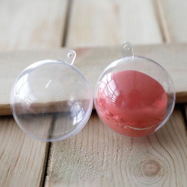 

gift wrap 10pcs transparent macarons storage plastic candy packing box party supplies for home wedding christmas (5cm)