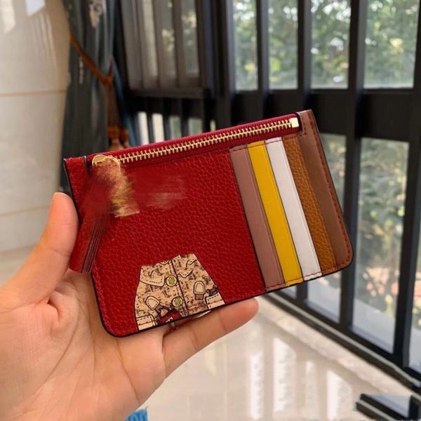 

luxury design handbag 2021 early spring calf design small and practical zero cute zodiac new year card bag wallet