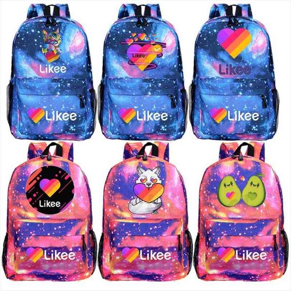 

likee app backpack live bag childrens anime college backpacks cartoon