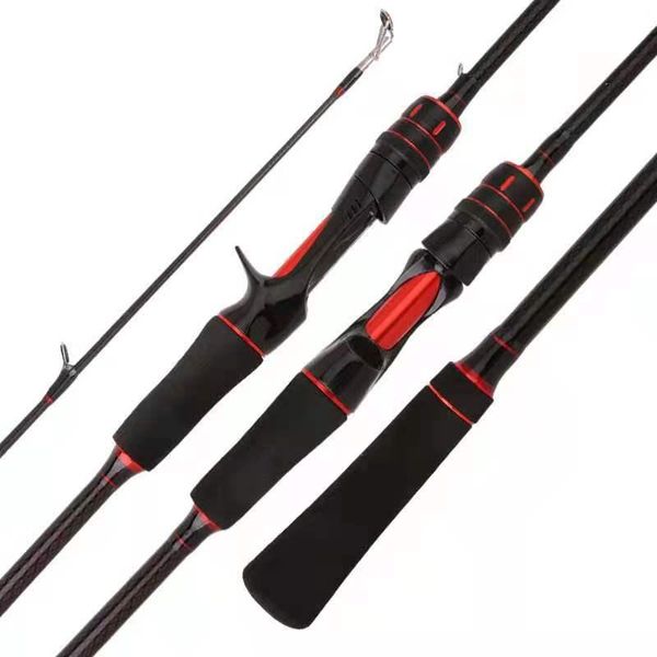 

boat fishing rods our casting spinning lure rod 1.8/2.1/2.4m 30t carbon 2 sections 1/2/ tips bait 6-30g ml/m baitcasting pole