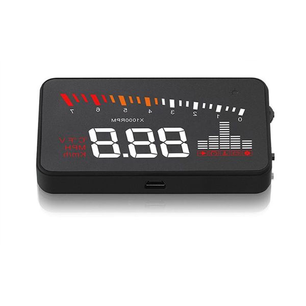 

other auto electronics x5 3.5 inch screen windshield abs hud universal projector clear head up display multifunction car obd ii overspeed wa