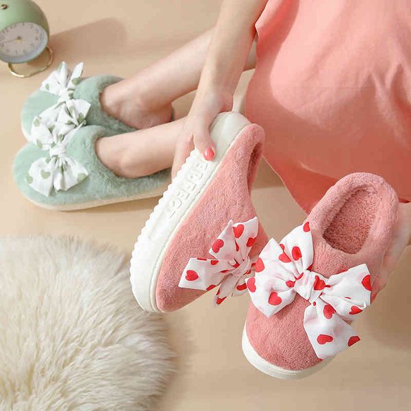 

slippers cotton women eva thick bottom autumn and winter home antiskid indoor mute warm wool, Black