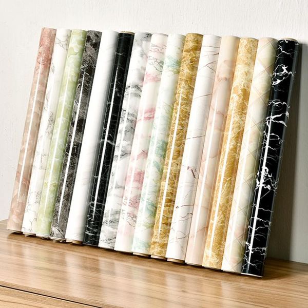 

yccj-144 40cm marble kitchen oil proof waterproof sticker stove cabinet furniture retread self adhesive diy wall wallpapers