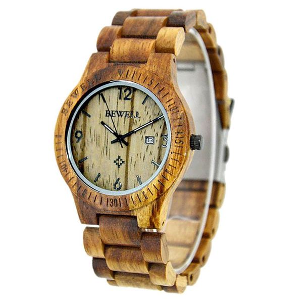 

wristwatches 2021 bewell brand fashionable man wood table amazon style wooden custom wholesale agent can be a undertakes, Slivery;brown