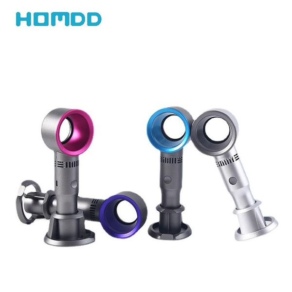 

electric fans homdd leafless handheld fan humidifier usb rechargeable bladeless mini portable no leaf deskcooler for summer