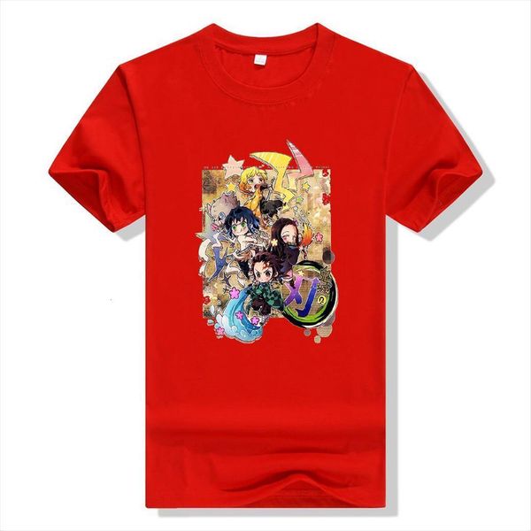 

kimetsu no yaiba japanese women t shirts clothes harajuku oversize hipster men fashion crewneck casual short sleeve i am cool, White