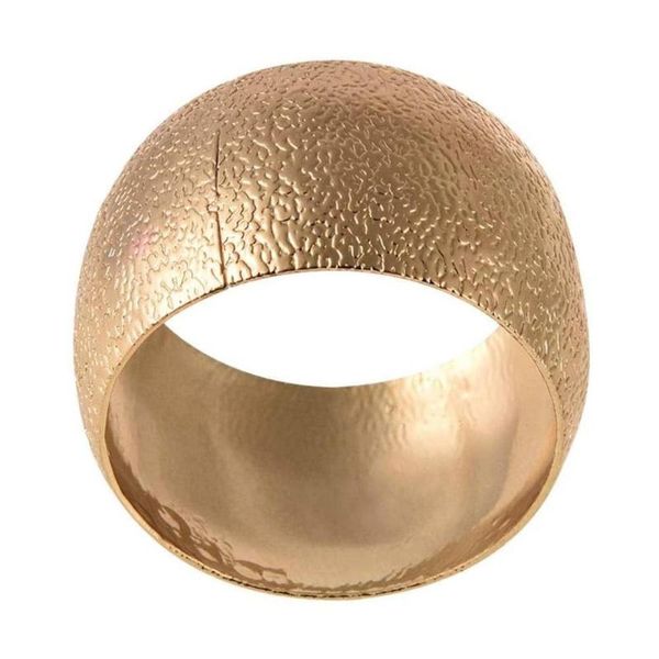 

pieces / set simple metal electroplating smooth button napkin ring q0d4 rings