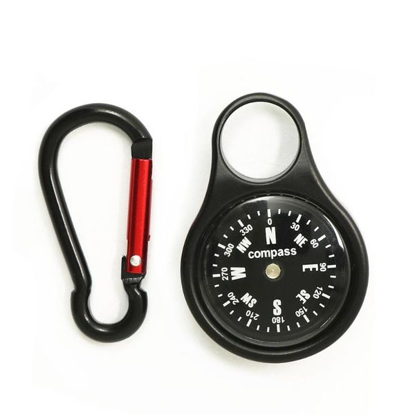 

compass carabiner zinc alloy clip snap hook camping accessories for outdoor hiking backpack#45/52 gadgets