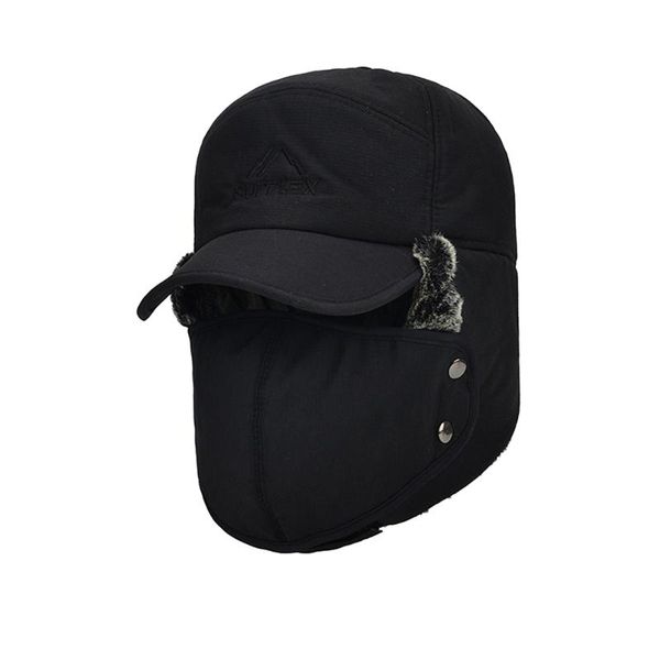 

berets men's bomber hats autumn winter embroidered letter ear warm cap for travel outdoors skiing hat protection thickening caps, Blue;gray