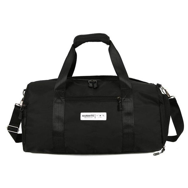 

dry and wet separation portable travel bag with shoes outdoor sports handbags waterproof nylon cloth luggage zipper duffel bags