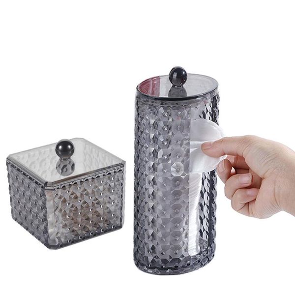 

storage boxes & bins 1pc deskcotton swab pad makeup box cosmetic organizer jewelry sundries holder