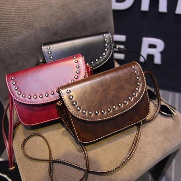 

evening bags womens handbags fashion rivet shoulder square mini cute small satchel women's bag purses
