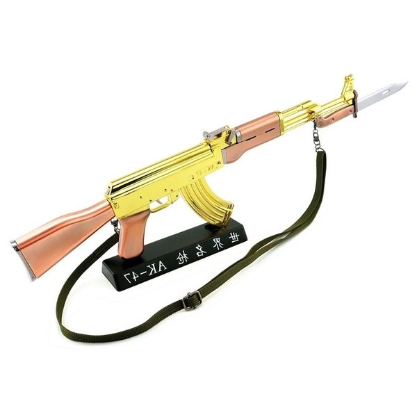 

581: 2.05 large all metal ak47 rifle disassembly boy toy gift military model ornaments cannot be fired