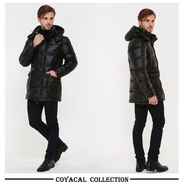 

Men's Down & Parkas 20% White Duck Winter Jacket Men Puffer Coat Korean Jackets Parka Doudoune Homme KJ2904 3QIJ, Black