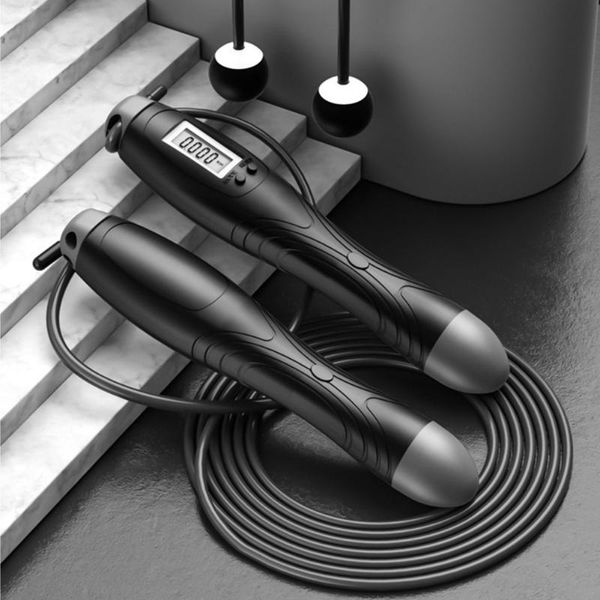

jump ropes portable adjustable length cordless student digital display kids for fitness weighted handles with counter ropeless rope