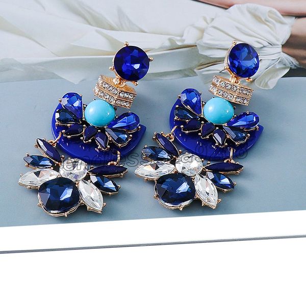 

rhinestone dangle earrings xmas crystal drop earrings drop earing for women jewelry party gift, Silver