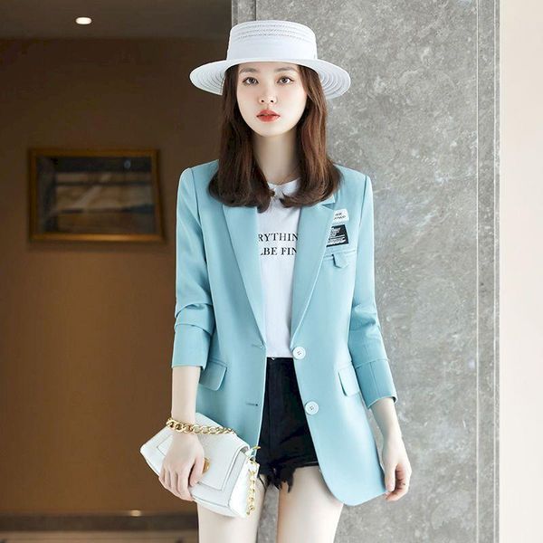 

women's suits & blazers woman office blazer women suit jacket autumn fried street high-level temperament casual korean loose small, White;black