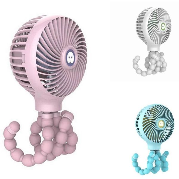 

electric fans mini portable hanging ocs shape stand adjustable handheld usb charging fan cooler for baby stroller student