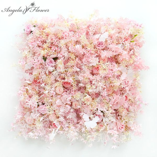 

decorative flowers & wreaths artificial flower wall panel rose pompom mix fog grass ginkgo leaf wedding backdrop decoration party indoor win