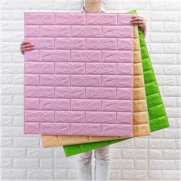 

wall stickers 70x77cm pe foam 3d white brick wallpaper diy self adhesive waterproof home improvement coving decor