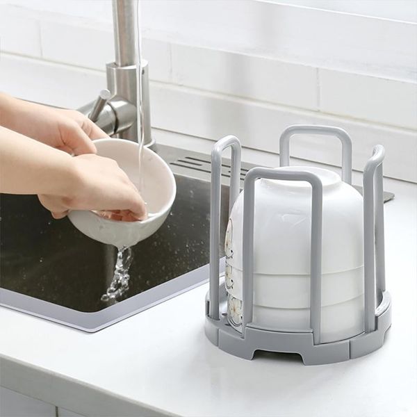 

plastic bowl water drain shelf cup dish drying rack kitchen storage organizer plate racks home supplies & organization