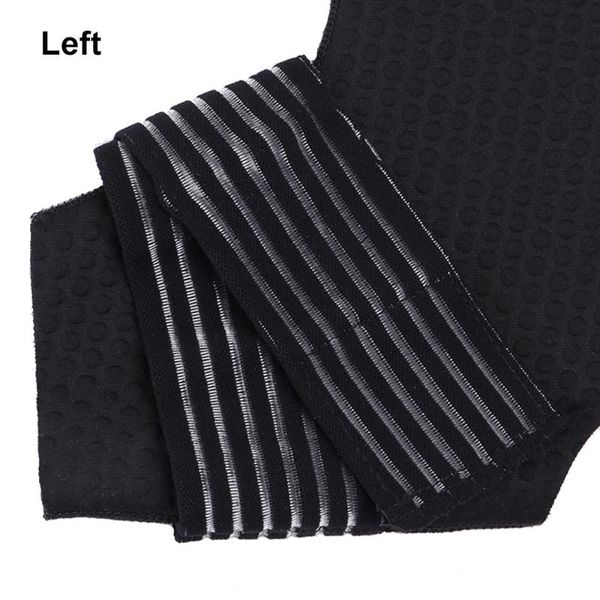 

ankle support brace elastic compression sleeve with bandage for sprain and heel pain relief outdoor sports, Blue;black