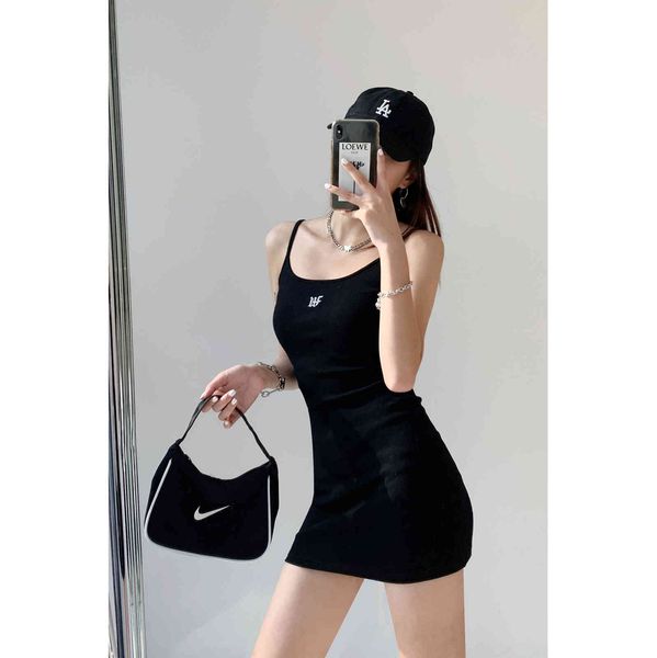 

factorytq10 factoryof8f with suspender embroidered letter girl dress style for women, White;black