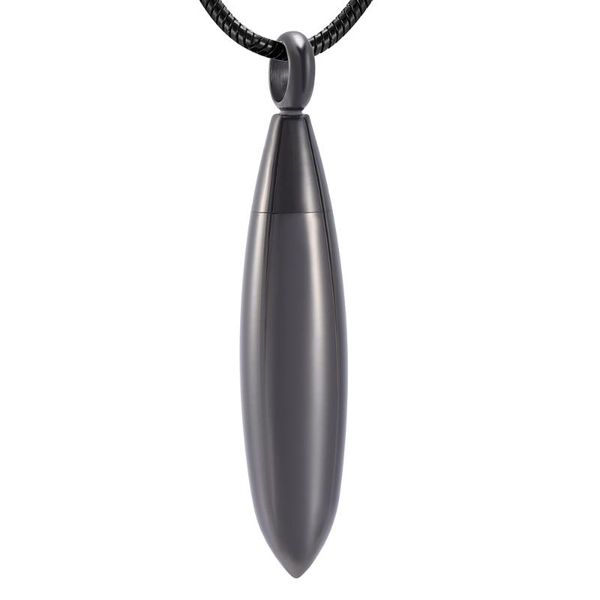 

pendant necklaces memorial jewelry stainless steel cylinder buttle ash cremation urn necklace keepsake, Silver