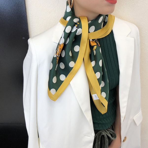

2021 fashion bandana luxury scarves women brand 100% real silk scarf female shawl print hijab point pashmina, Blue;gray
