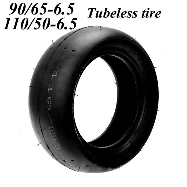 

motorcycle wheels & tires smooth 90/65-6.5 tubeless tire 110/50-6.5 vacuum outer tyre for mini