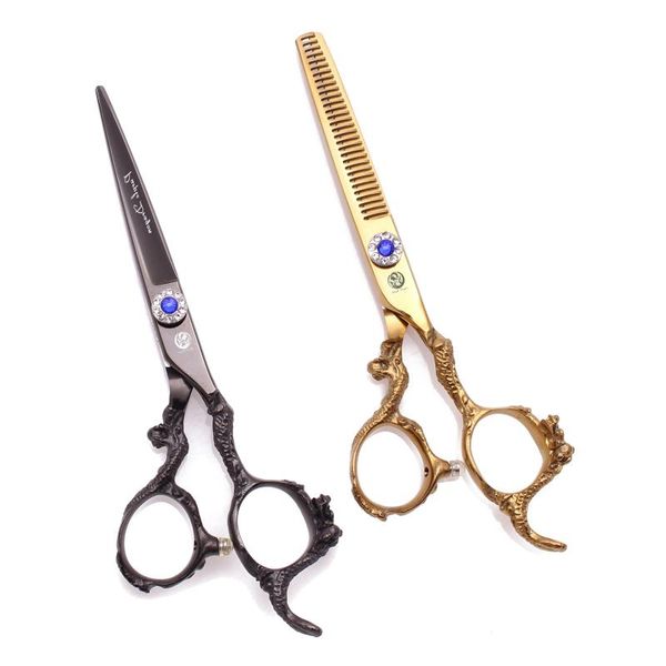 

hair scissors professional 5.5" 6" 440c purple dragon haircut salon hairdressing thinning handle 9003#