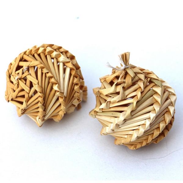 

cat toys westrice toy natural grass material woven belt bell ball and dog pet shopping 100