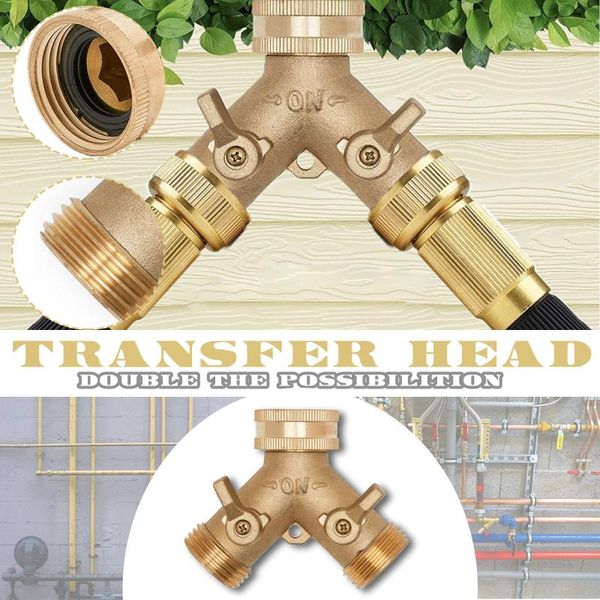 

watering equipments garden hose splitter y-type connector distributor for outdoor tap and faucet two-way faucet, y-connector