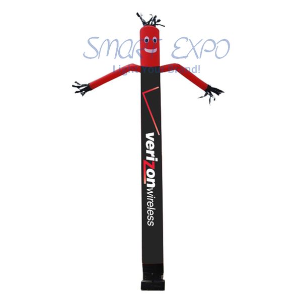 

inflatable wind man air puppet dancer 0.46x10m with custom logo printing and base blower