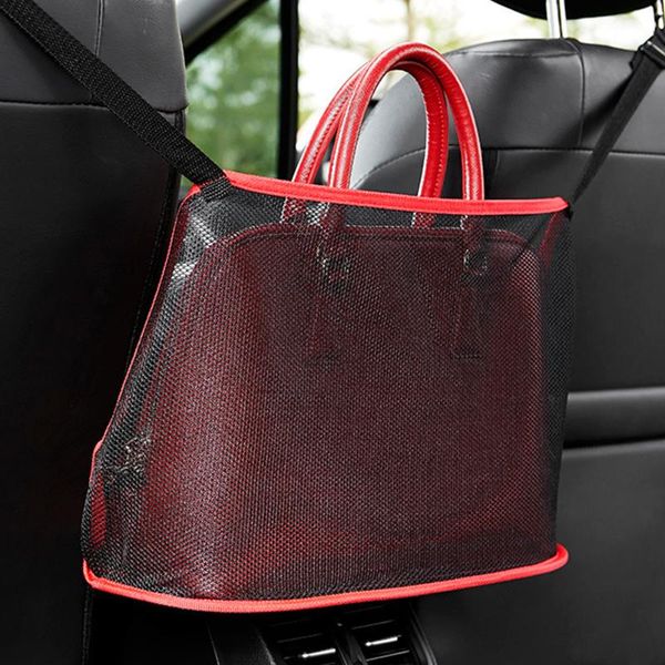 

car seat bag styling luggage holder pouch accessories mesh organizer net storage between disturb ser universal kids barrier