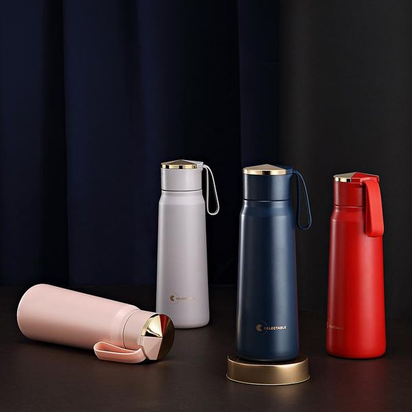 

water bottles handle stainless steel heat preservation cup net red ins couple men and women travel simple small fresh