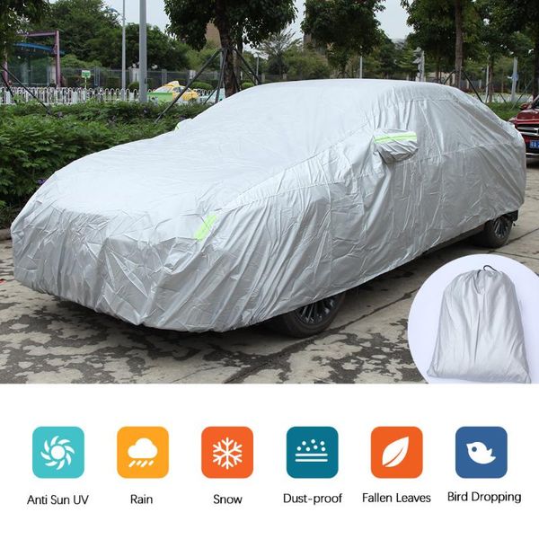 

universal exterior car covers waterproof outdoor sun protection sunshade anti rain dust winter snow cover for sedan suv