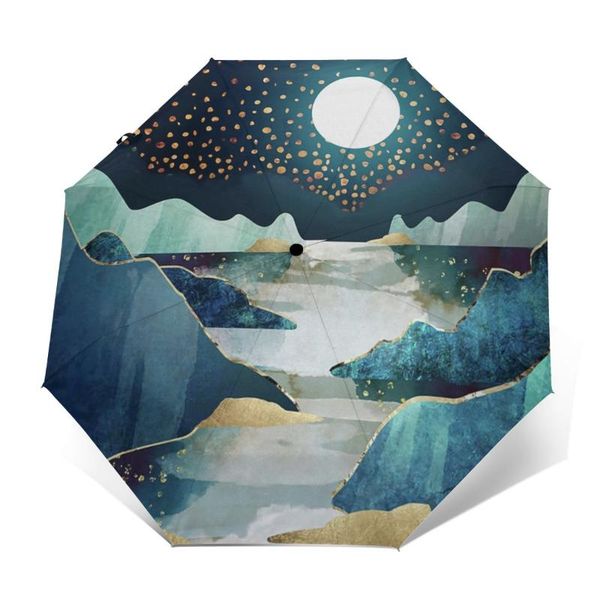 

umbrellas moon umbrella stylish anti uv automatic art folding tours