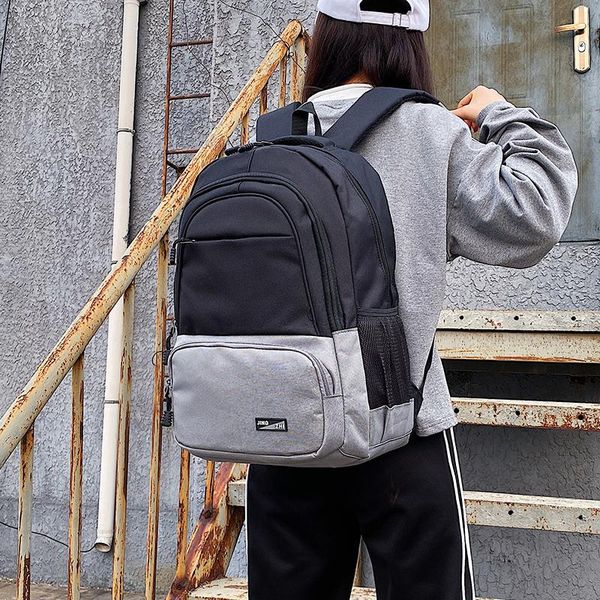 

backpack casual fashion large trend female men school bag oxford lapshoulder bags