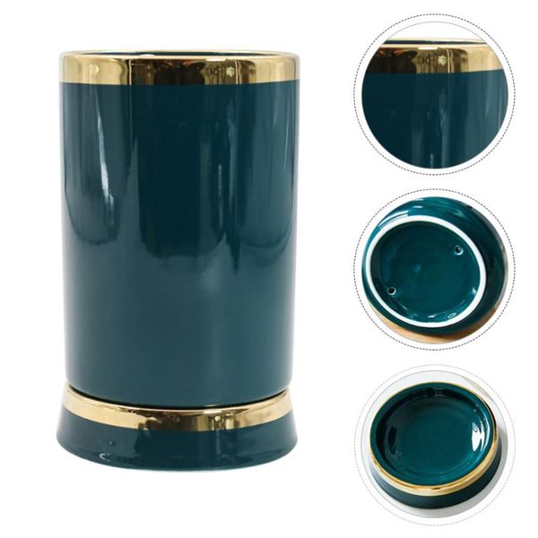 

chopsticks 1pc mould proof household tableware storage rack flatware container (green)