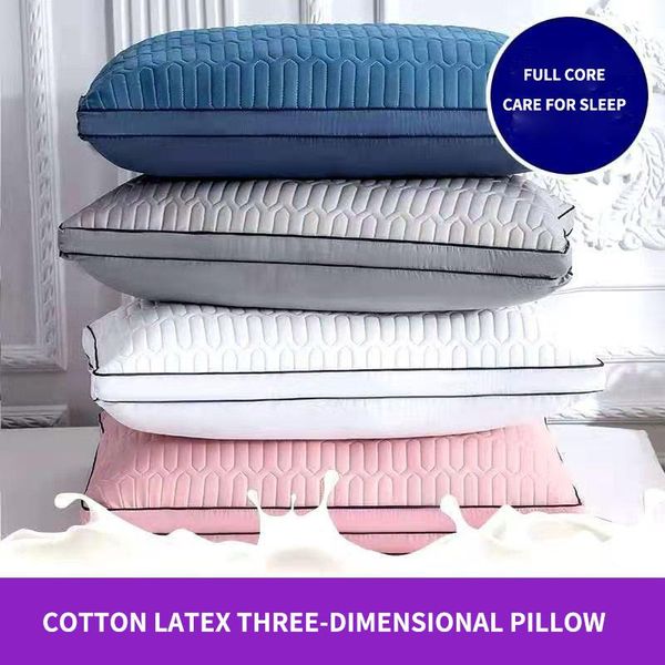 

pillow down sleeping cotton natural latex cassia buck wheat core feather velvet light bed pillows 48*74cm